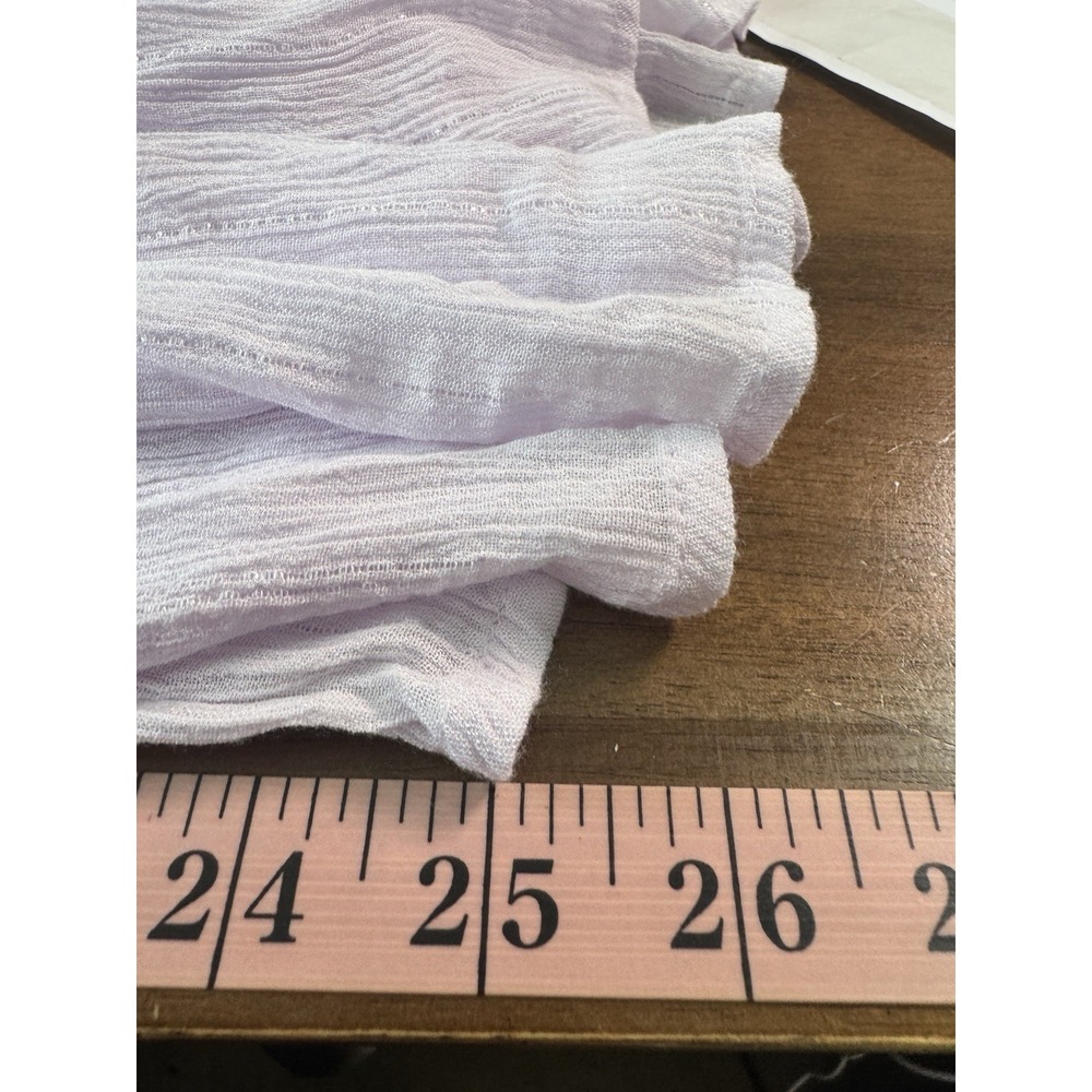 Rachel Zoe Boho Flare Embroidered Long Sleeve Top Large Lavender Peasant Fairy - Picture 10 of 13